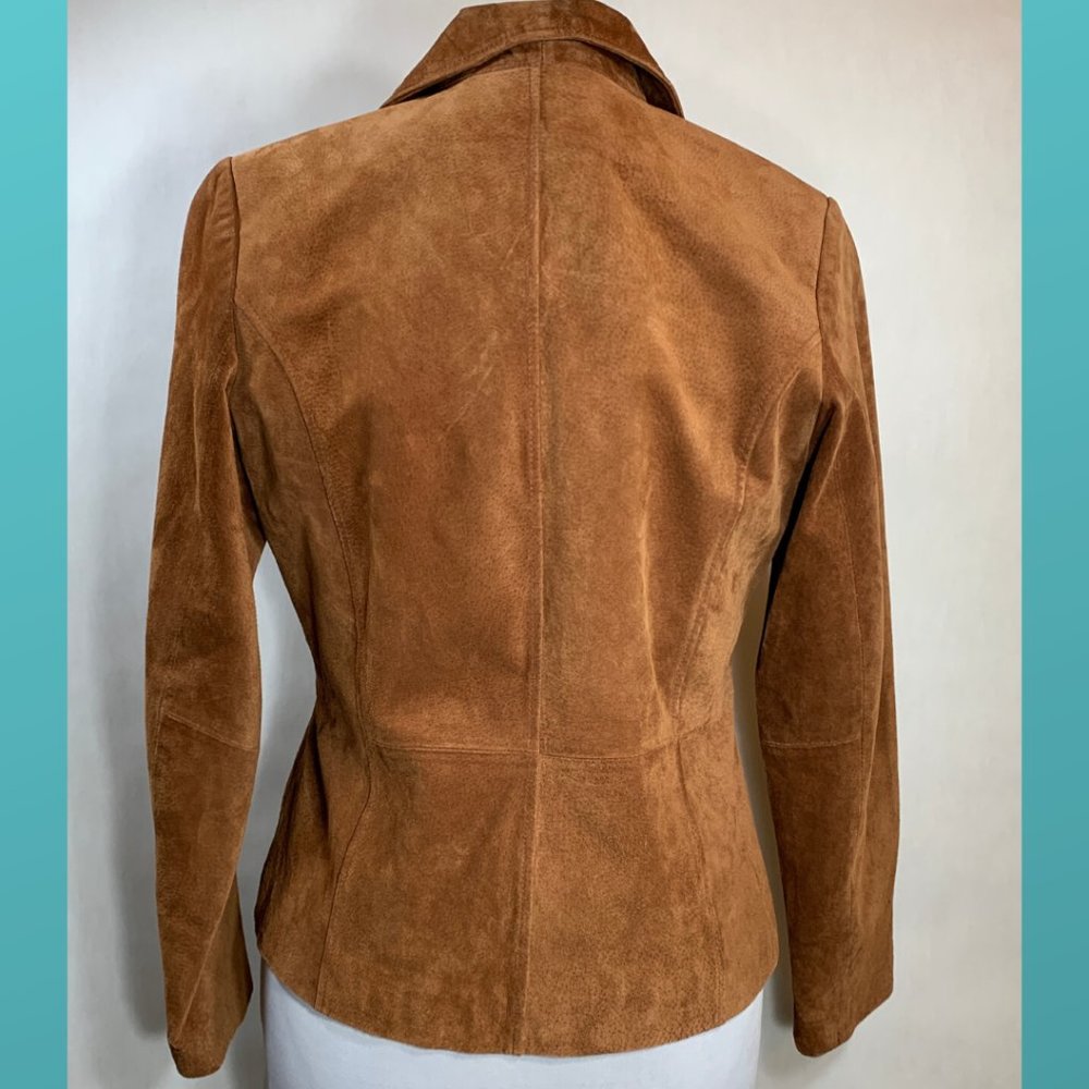 Relativity Tan Suede Button Blazer Jacket - image 2